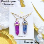 Cadena acero con Péndulo parejas (12&)