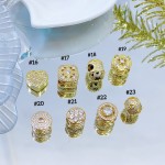 #0022#separadores de pandora con piedras  (9.5&con cadena)