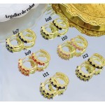 #6 #io Argolla piedras Oro chino (&5.5)