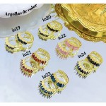 #6 #io Argolla piedras Oro chino (&5.5)