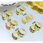 #6 #io Argolla piedras Oro chino (&5.5)