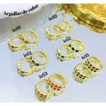 #6 #io Argolla piedras Oro chino (&5.5)