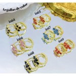 #6 #io Argolla piedras Oro chino (&5.5)