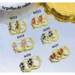 #6 #io Argolla piedras Oro chino (&5.5)