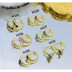 #6 #io Argolla piedras Oro chino (&5.5)