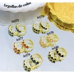 #6 #io Argolla piedras Oro chino (&5.5)