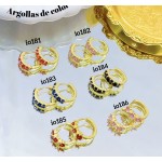 #6 #io Argolla piedras Oro chino (&5.5)