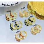 #6 #io Argolla piedras Oro chino (&5.5)