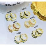 #6 #io Argolla piedras Oro chino (&5.5)