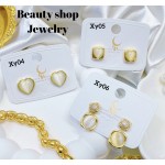 #XY zarcillo lujos oro chino18k （&15）