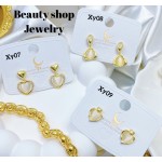 #XY zarcillo lujos oro chino18k （&15）