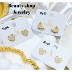 #XY zarcillo lujos oro chino18k （&15）