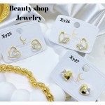 #XY zarcillo lujos oro chino18k （&15）