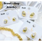 #XY zarcillo lujos oro chino18k （&15）