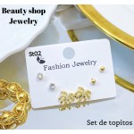 set de topitos lujos oro chino (&13.5）