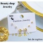 set de topitos lujos oro chino (&13.5）