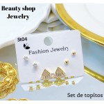 set de topitos lujos oro chino (&13.5）