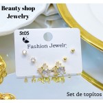 set de topitos lujos oro chino (&13.5）