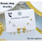 set de topitos lujos oro chino (&13.5）