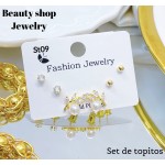 set de topitos lujos oro chino (&13.5）