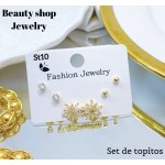 set de topitos lujos oro chino (&13.5）