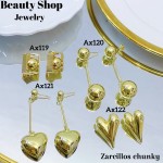 #Ax zarcillo lujos tipo gold field 18k 12&