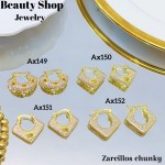 #Ax zarcillo lujos tipo gold field 18k 12&