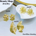 #Ax zarcillo lujos tipo gold field 18k 12&