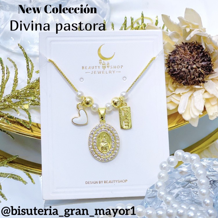 Cadena religiosa doble dije 