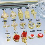 #0001#A Cadena con dije lujo (solo dije 1.65$）(9.5&)