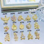 #0001#A Cadena con dije lujo (solo dije 1.65$）(9.5&)