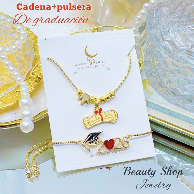 Cadena de graduación con pulsera Cadena de graduación con pulsera