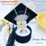 Cadena con anillo de inicial Cadena con anillo de inicial