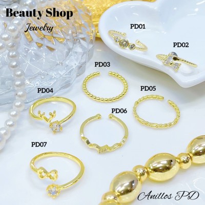 #A PD anillo oro chino 18k 