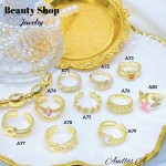 #A anillo ajustable oro chino