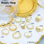 #A anillo ajustable oro chino