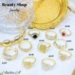 #A anillo ajustable oro chino