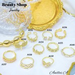 #A anillo ajustable oro chino