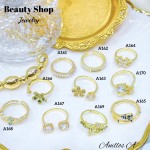 #A anillo ajustable oro chino