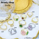 #A anillo ajustable oro chino