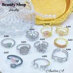 #A anillo ajustable oro chino