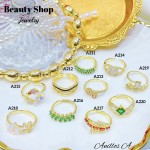 #A anillo ajustable oro chino
