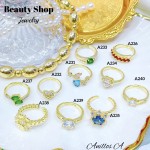 #A anillo ajustable oro chino