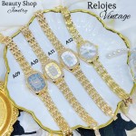 #0001 #A Reloj vintage con pedrería (20¥)