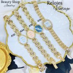 #0001 #A Reloj vintage con pedrería (20¥)