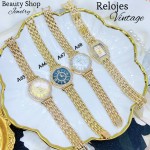 #0001 #A Reloj vintage con pedrería (20¥)