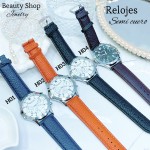 #H Reloj para caballero semi cuero (15.5¥) 
