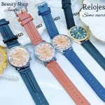 #H Reloj para caballero semi cuero (15.5¥) 