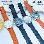 #H Reloj para caballero semi cuero (15.5¥) 