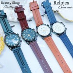 #H Reloj para caballero semi cuero (15.5¥) 